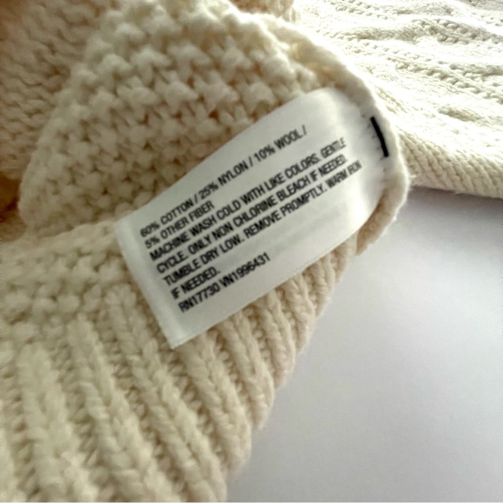 Universal Thread XL Ivory Rory boxy oversized cable Knit Sweater - Picture 4 of 8